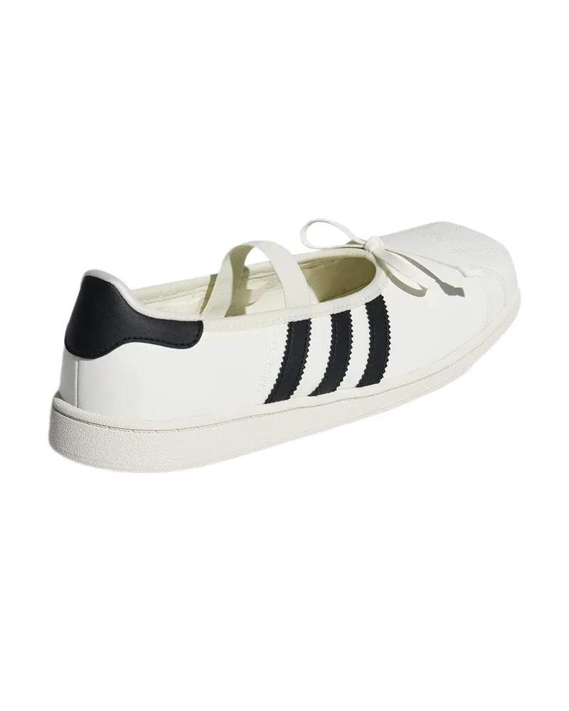 Giày búp bê Adidas X Jennie Superstar SQ - Trắng/Đen